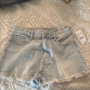 PacSun Blue Jean Shorts with Frayed Hem